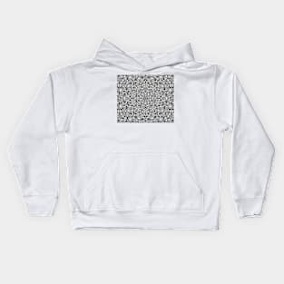 Thai pattern shapes, black and white, Vector abstract modern minimalist Kids Hoodie